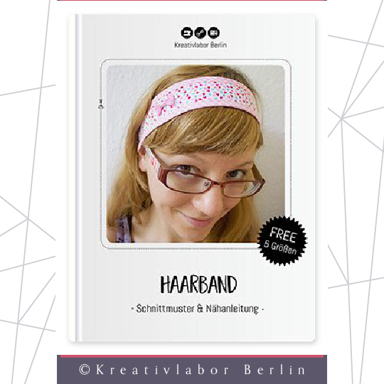 Sommerliches Haarband in 5 Größen nähen von Kreativlabor Berlin