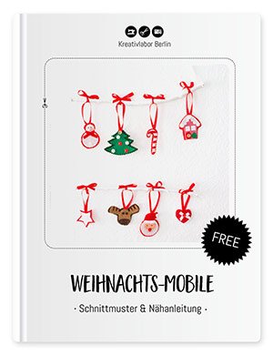 Schnittmuster für ein Weihnachts-Mobile von Kreativlabor Berlin