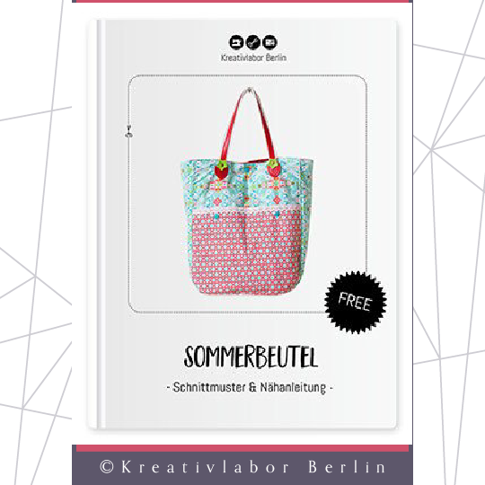 Kostenloses Schnittmuster eines weiteren Sommerbeutels von Kreativlabor Berlin
