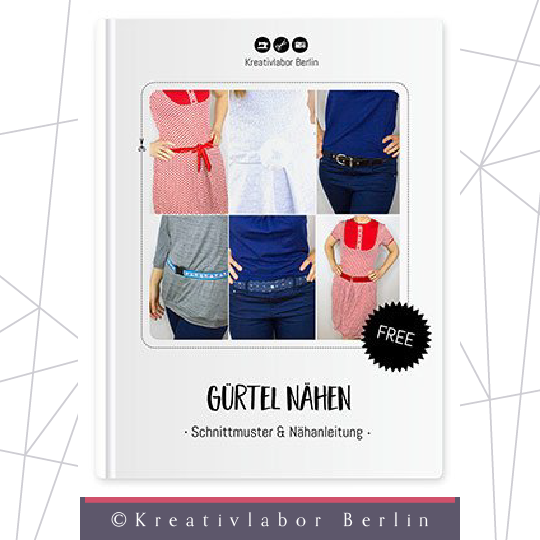 Nähanleitungen für stylische Gürtel von Kreativlabor Berlin