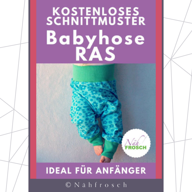 Kostenloses Schnittmuster für die Babyhose RAS (Gr. 56-92) von Nähfrosch