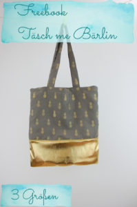 Beitragsbild für Nähtutorial Tasche in drei Größen von Berlinierie.