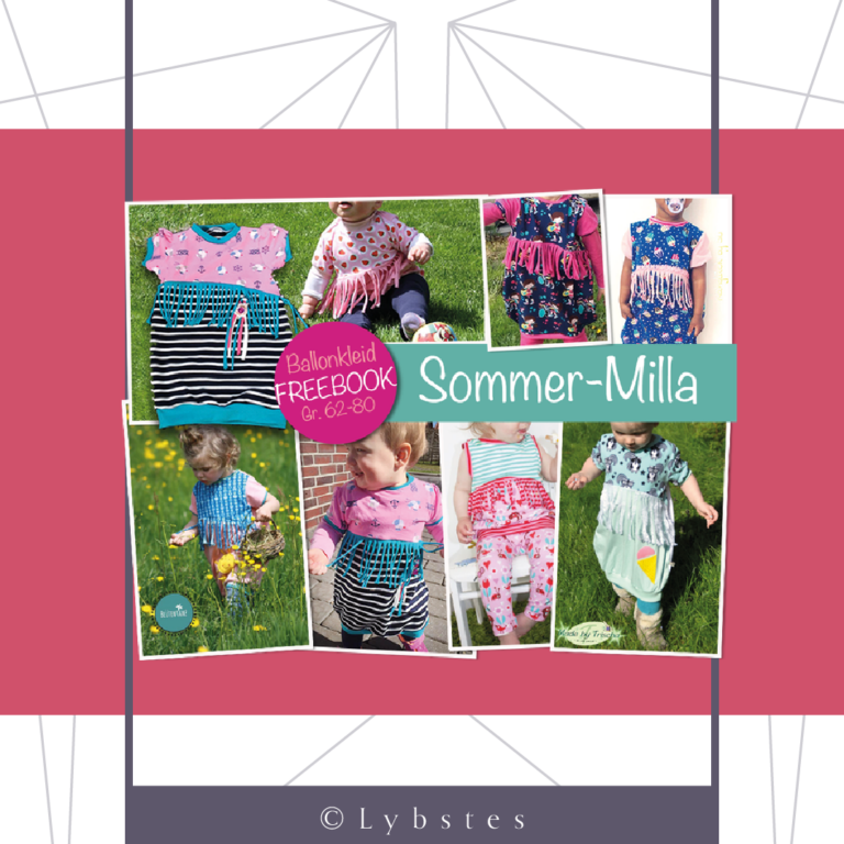 Kostenloses Schnittmuster der Sommer „Milla“ (Gr. 62-80) von Lybstes
