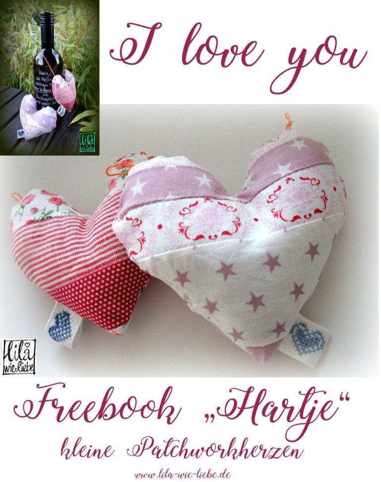 Patchwork Herzchen Hartje nähen