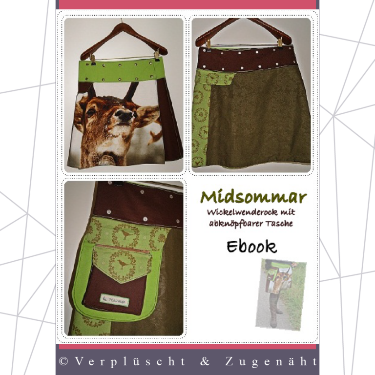 Kostenloses Schnittmuster für den Wendewickelrock „Midsommar“ (Gr. 36 – 46 und mehr/ individuell anpassbar) von Verplüscht & Zugenäht