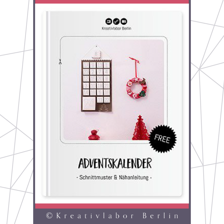 Schnittmuster befüllbarer Adventskalender von Kreativlabor Berlin