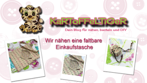 Faltbare Stofftasche für Einkauf nähen