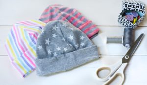 Fertiggenähtes Schnittmuster Kinder Beanie von Serendipity