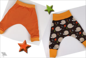 Fertiggenähtes Schnittmuster für eine Kinderpumphose von Stick & Style