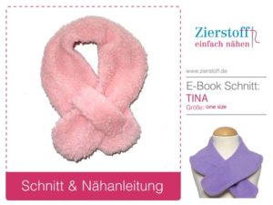 Titelbild des kostenlosen Schnittmusters mit Nähanleitung für einen Schalkragen von Zierstoff