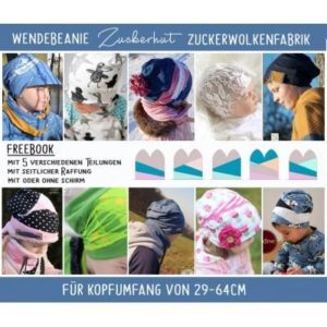 Titelbild gratis Schnittmuster Wendebeanie Zuckerhut von Zuckerwolkenfabrik