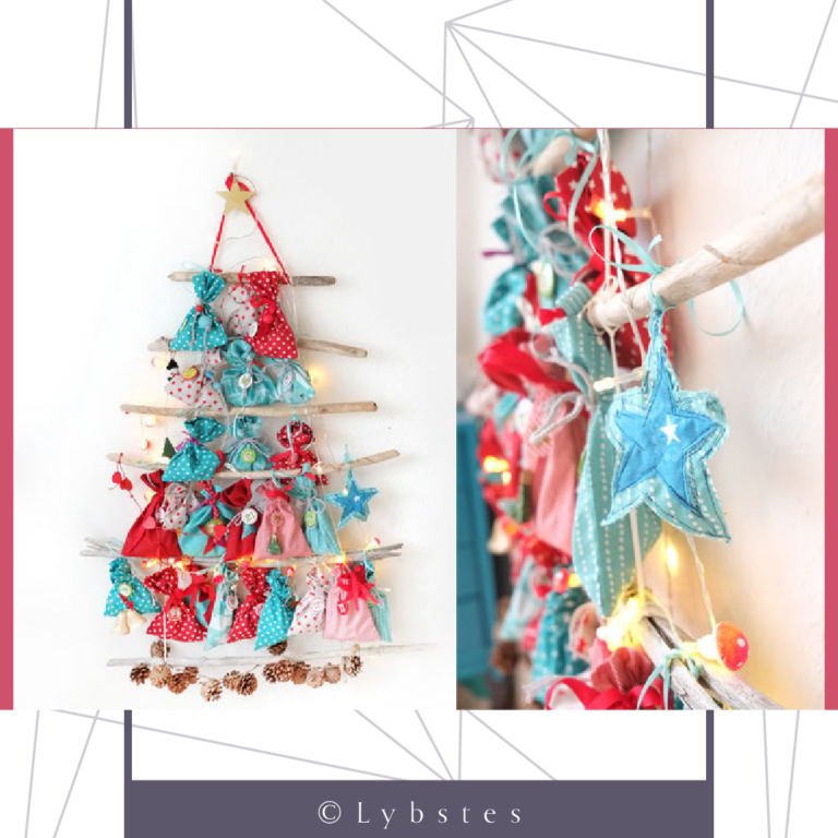 Kostenloses Nähtutorial für einen Adventskalender von Lybstes