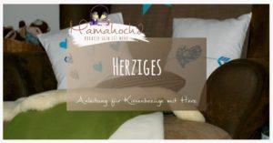 Titelbild der Nähanleitung für Kissenbezüge mit Herz von Mamahoch2