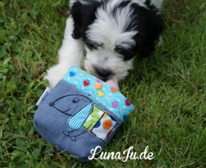 Foto der fertiggenähtes Leckerli Tasche von LunaJu