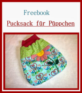 Fertiggenähtes Schnittmuster des Pucksacks für Puppen von sui-generis-design