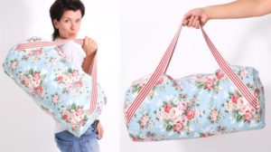 Fertiggenähtes Schnittmustereiner Reisetasche von Leni Pepunkt