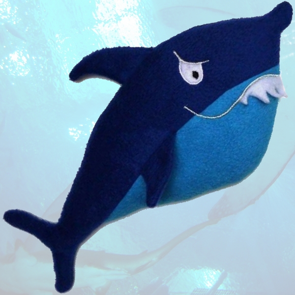 Titelbild für das Schnittmuster Körnerkissen "Hai" von Sulky