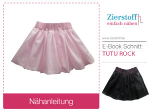 Titelbild für kostenlose Nähanleitung Tüllrock von Zierstoff.