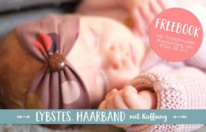 Kostenloses Schnittmuster Haarband mit Raffung
