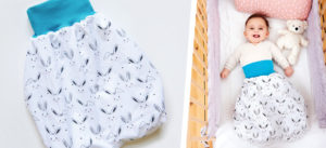 Schnittmuster kostenlos: Pucksack für Babys nähen