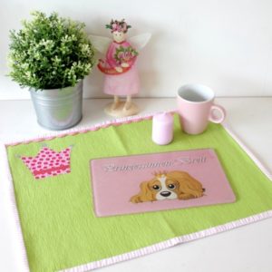 Gratis Schnittmuster Tischset mit Krone