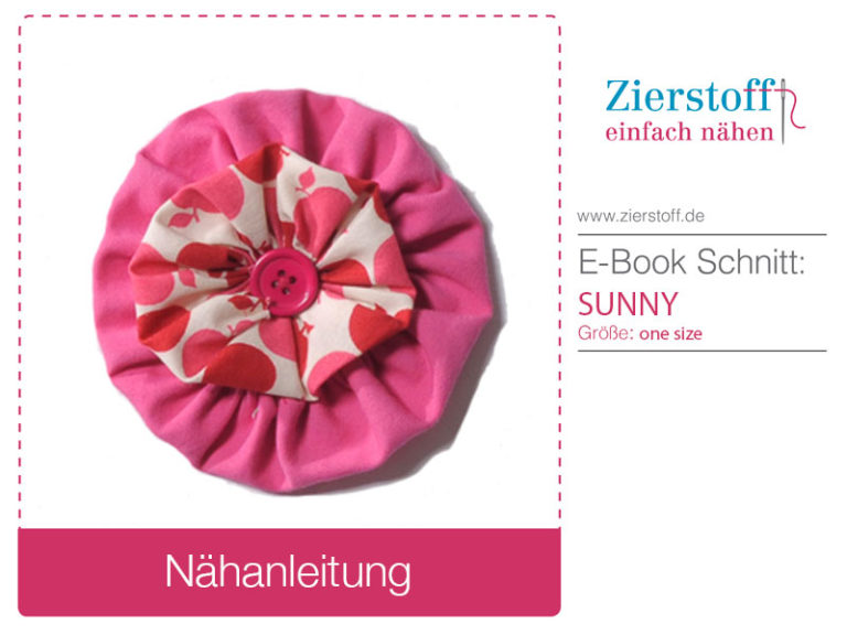 Kostenloses Schnittmuster Blumenbrosche von Zierstoff.
