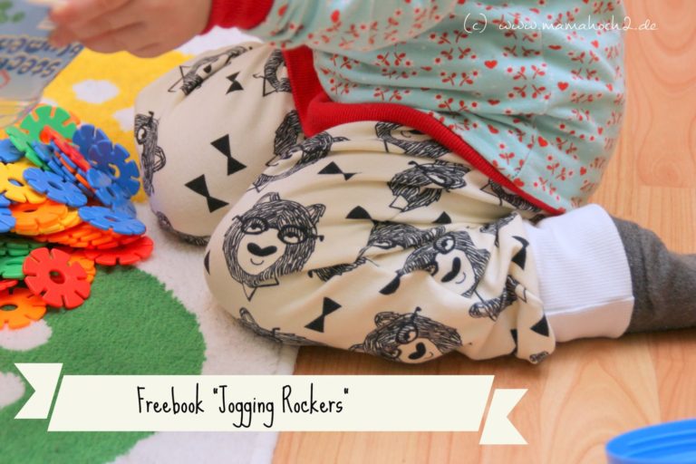 Schnittmuster Jogging-Hose "Jogging Rockers" für Babys und Kleinkinder von Mamahoch2.