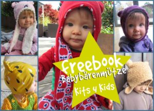 Schnittmuster Babymütze "Bär" von Kits4Kids
