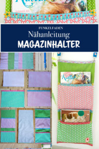Nähanleitung Magazinhalter für die Terrasse von Funkelfaden