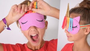 Schlafmaske Einhorn nähen mit gratis Schnittmuster