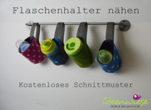 Flaschenhalter nähen mit Nähanleitung und Schnittmuster