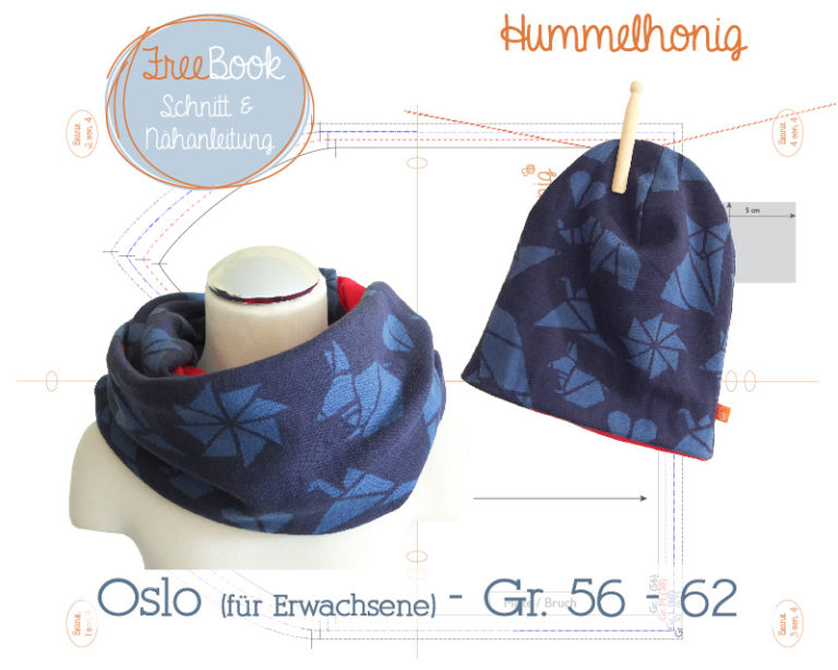 Loop und Schal mit Nähanleitung von Hummelhonig in verschiedenen Größen nähen