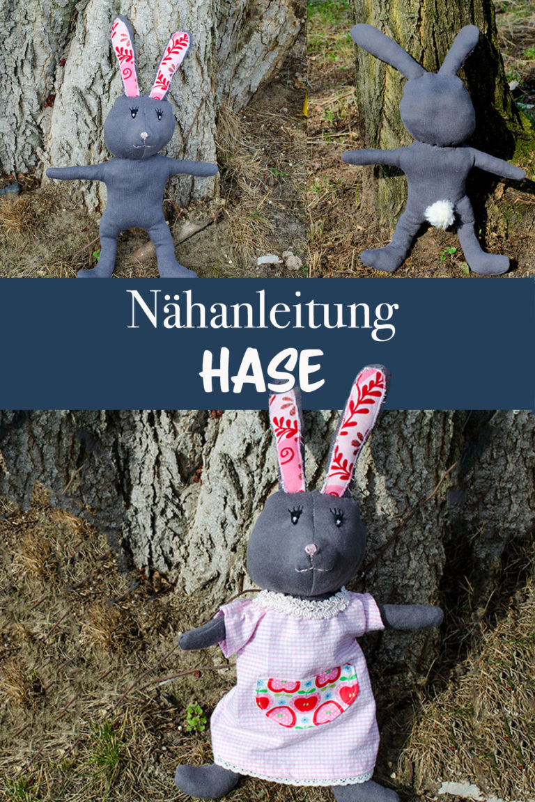 Hase nähen mit Nähanleitung von Funkelfaden