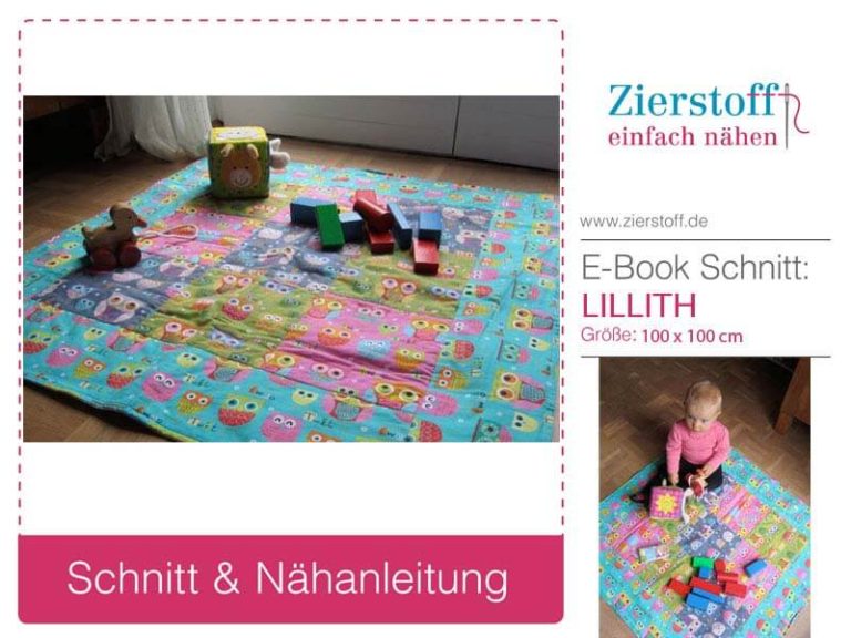 Kostenloses Schnittmuster für Patchworkdecke „Lillith“ von Zierstoff