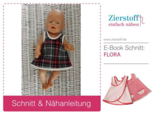 Kittelkleid für Puppen nähen  mit Nähanleitung von Zierstoff