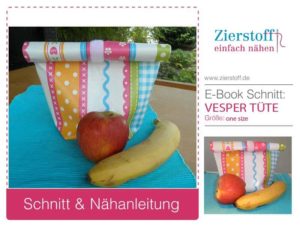 Frühstücksbeutel nähen mit Nähanleitung