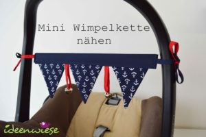 Wimpelkette für Babys nähen