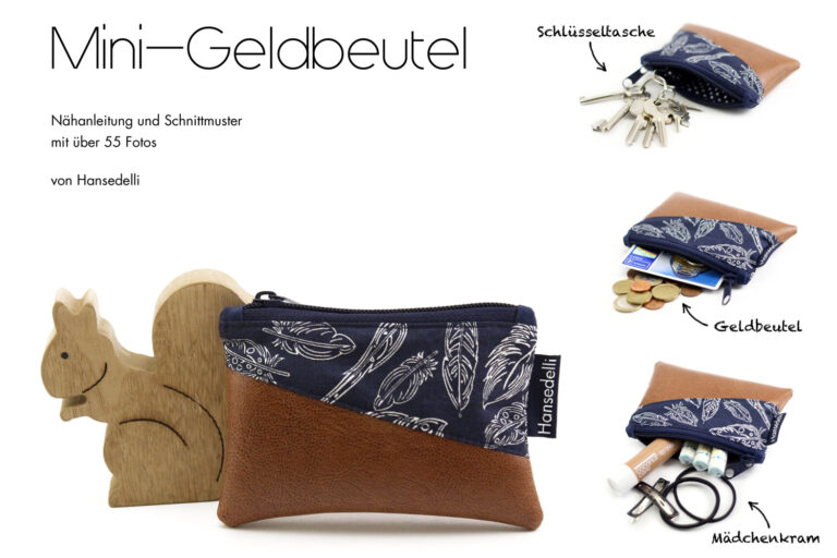 Mini-Geldbeutel mit Nähanleitung nähen