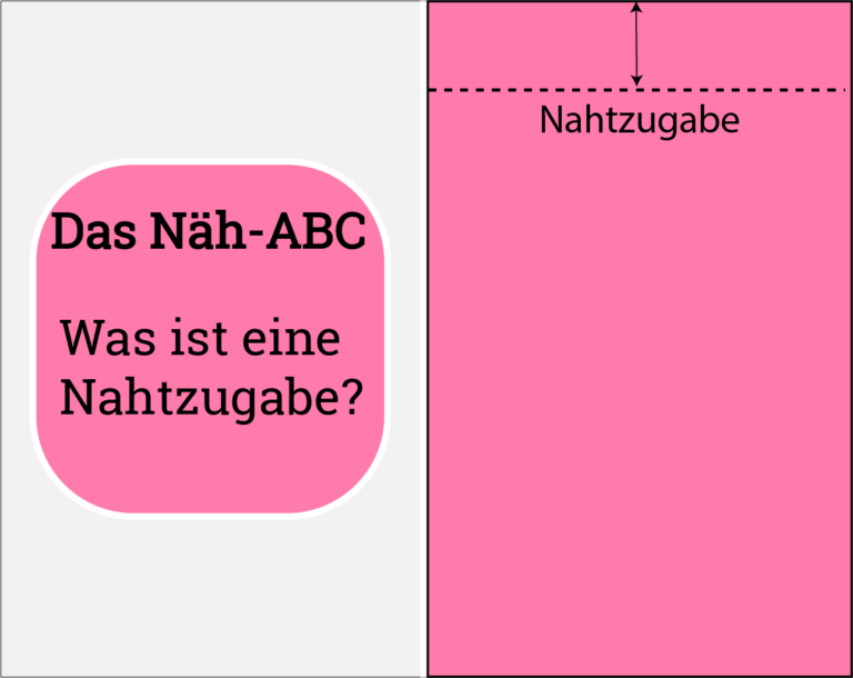 Nahtzugabe erklärt