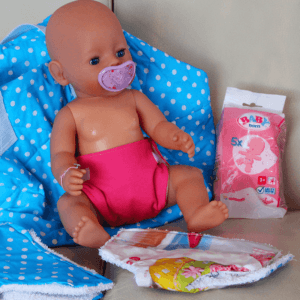 Windel für Baby Born nähen