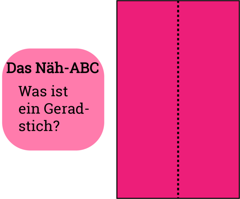 Näh-ABC - Was ein Geradstich ist