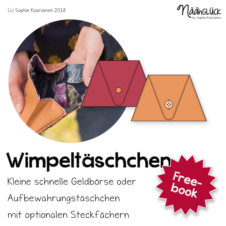 Gratis Schnittmuster Wimpeltäschchen von Näähglück