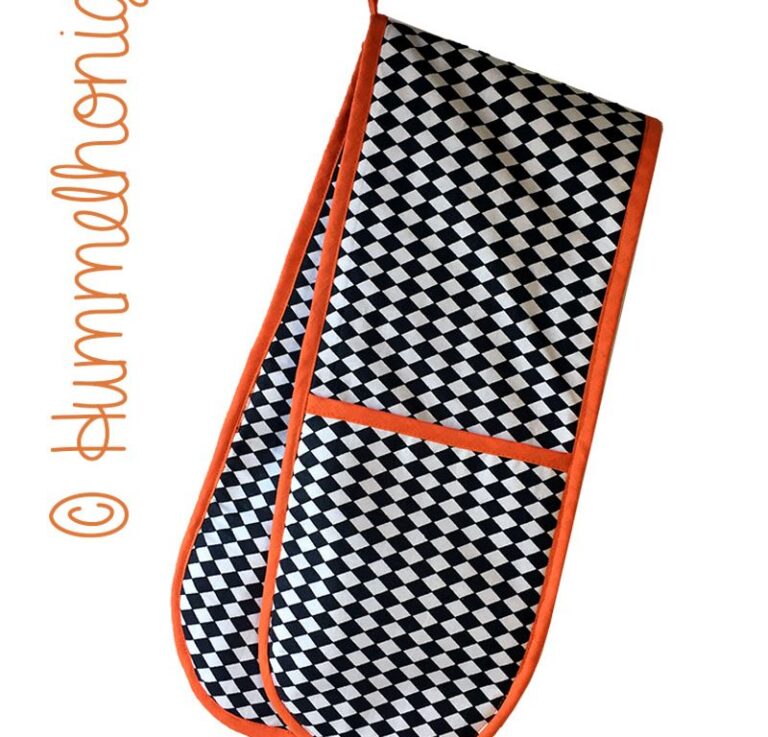Gratis Schnittmuster doppelter Ofenhandschuh von Hummelhonig