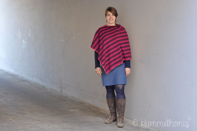Tutorial für schnellen Poncho von Hummelhonig