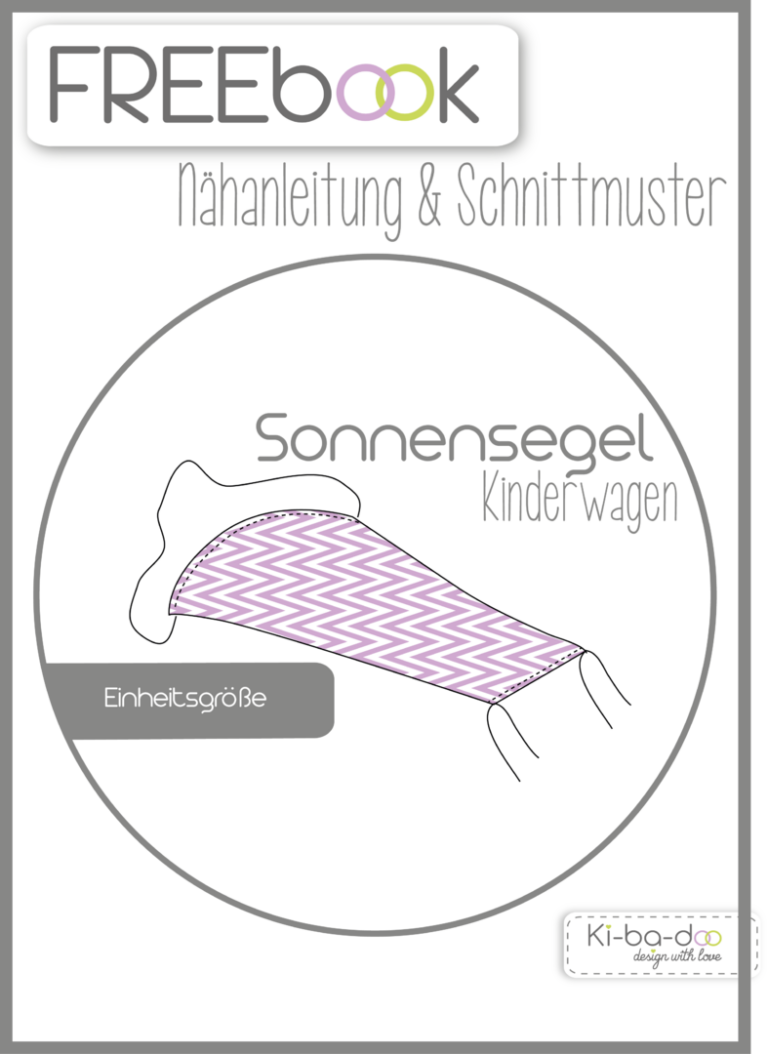 Schnittmuster kostenlos: Sonnensegel für Kinderwagen von Ki-Ba-Doo