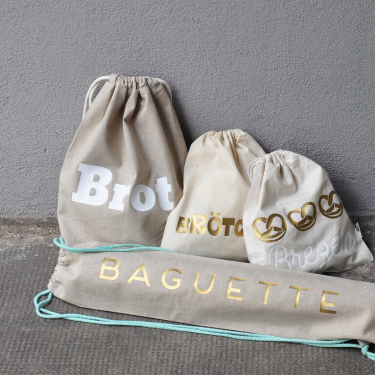 Nähanleitung für Beutel für Brot, Brötchen & Baguette von Hummelhonig