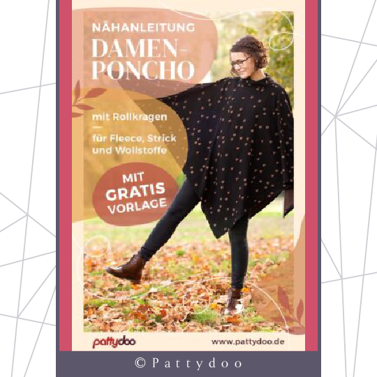 Nähanleitung für Poncho von Pattydoo