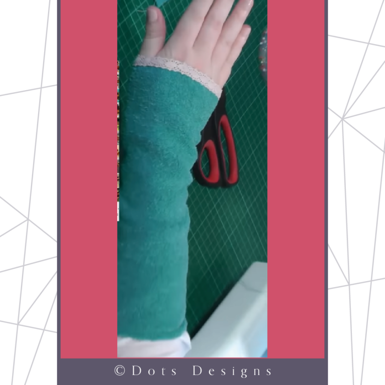 Schnittmuster für Armstulpen bzw. Pulswärmer von Dots Design für Anfänger