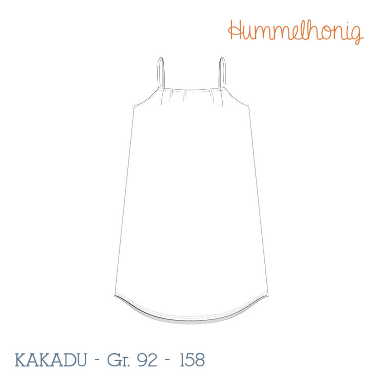 Gratis Schnittmuster Kinder Kleid Kakadu (Gr. 92-158) von Hummelhonig