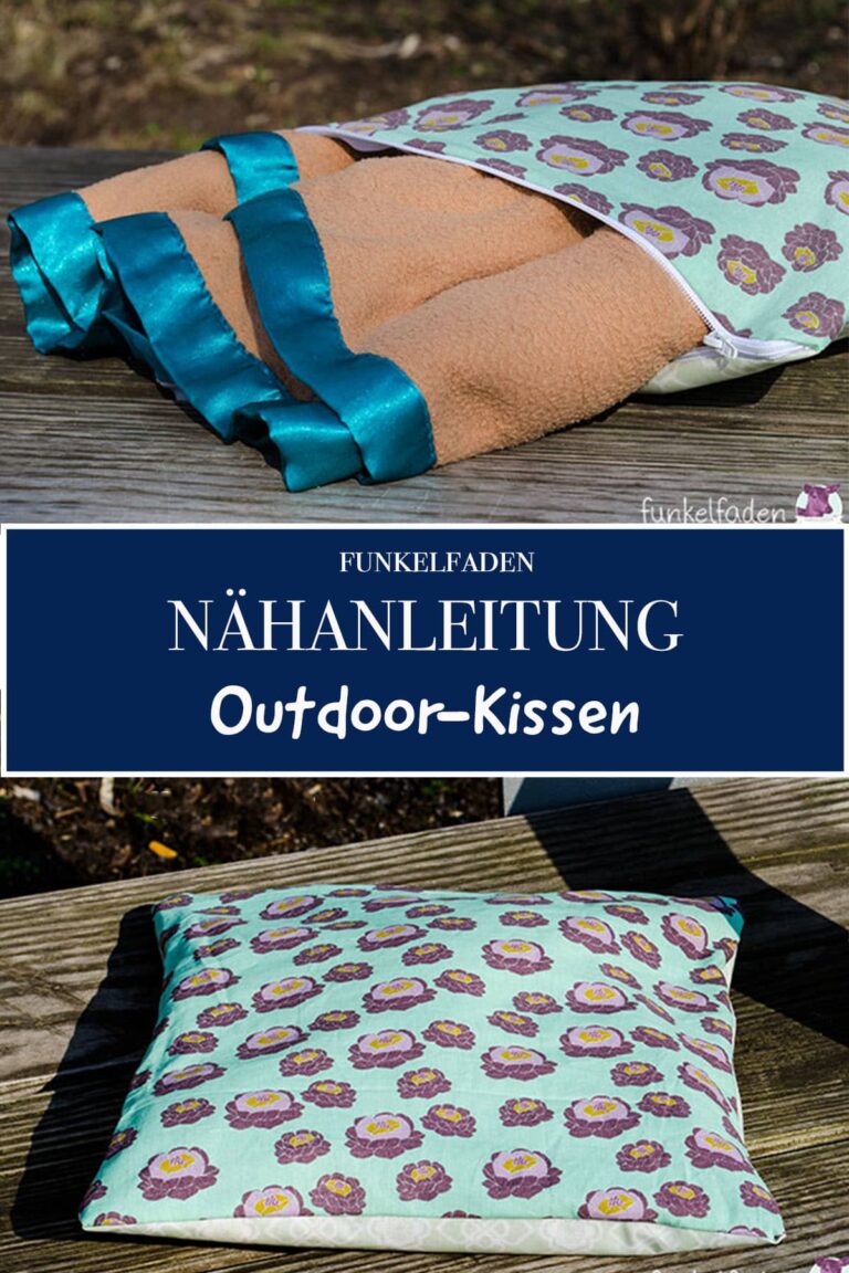 Beschichtetes Outdoor-Kissen nähen